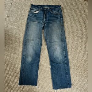 Levi's Straight Leg Blue Jeans